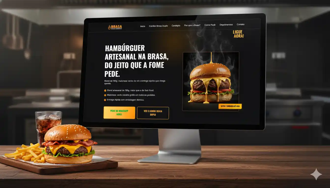 Site de Hamburgueria Artesanal Delivery